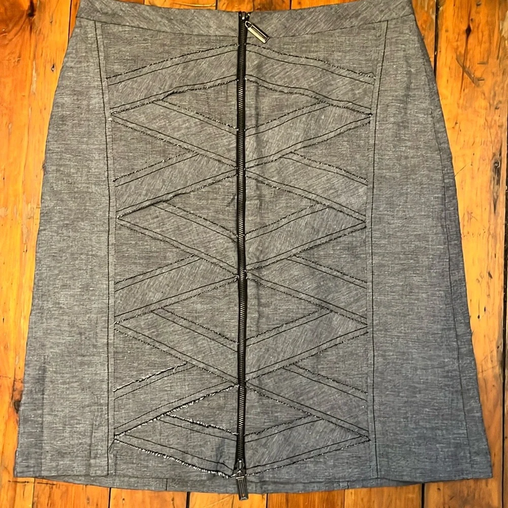 Stiletto Straight Skirt Full Front Zipper and Fully Lined Size 8